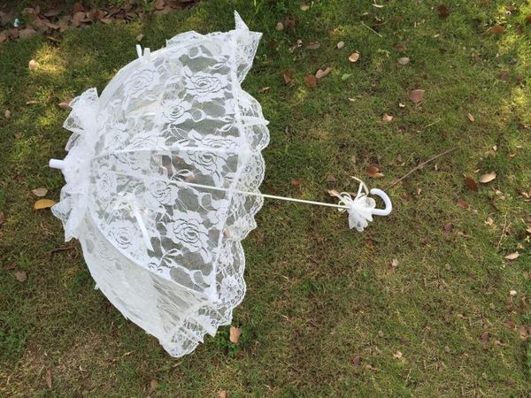 

other accessories lace umbrella cotton embroidery white battenburg parasol wedding decorations