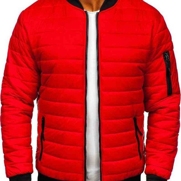 

new men's solid color stand collar fashion trend casual cotton jacket, Black