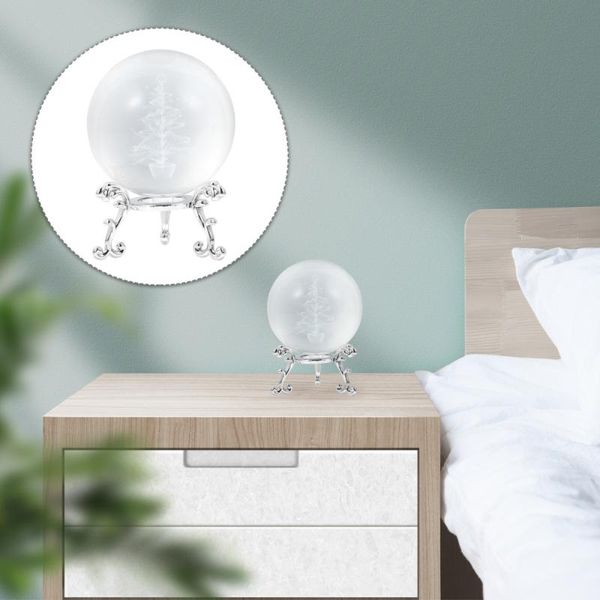 

party decoration 1pc christmas tree-carved crystal with rack crafts deskdecor