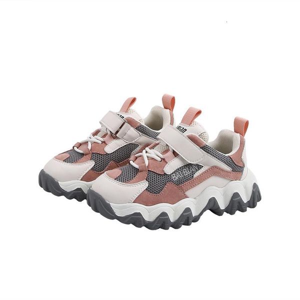 

sneakers children brand 2021 spring autumn girls boys casual shoes ultra-light soft bottom breathable kids sport 26-37, Black;red