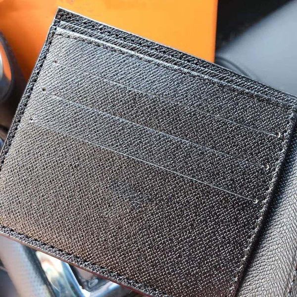 

wallets designer card bag black fashion mens leather stripe short purses half fold with gift box small ticket 3rx2, Red;black