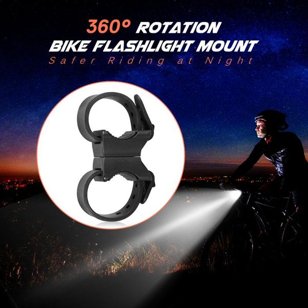 

bike lights mount holder light universal bicycle 360Â° rotating torch cycling