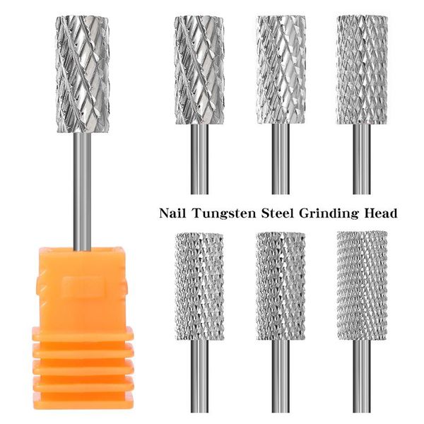 

nail art equipment 1 pc drill bit multi-size silver manicure tool electric machine device