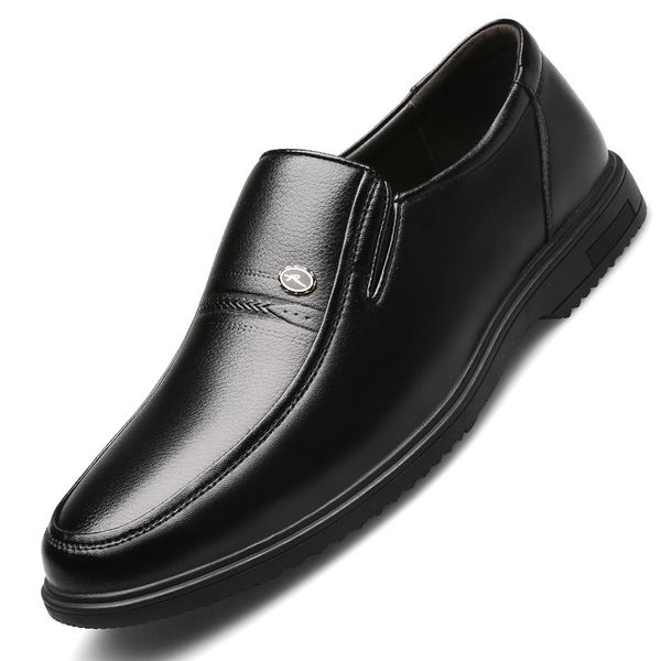 

dress shoes men italian leather slip on fashion moccasin glitter formal male pointed toe for 4r53, Black