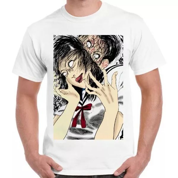 

scary japanese anime tomie art ideal gift cool t shirt 2426, White;black