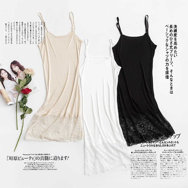 

tangge knitting real silk lace suspender skirt petticoat skirt drs nightdrs, White;black