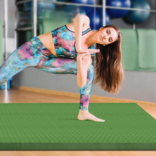 

yoga mats premium thick mat widen workout gym floor soundproof training gymnastics esterilla fitness equipment di50yjd
