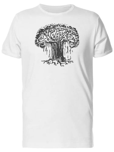 

Sketch Of A Big Tree Men's Tee -Image by Shutterstock, White;black