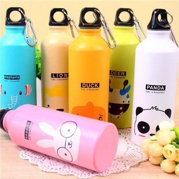 

mugs 1 pcs cute patter bottle water vacuum insulated wide mouth travel portable thermal for kids aduit