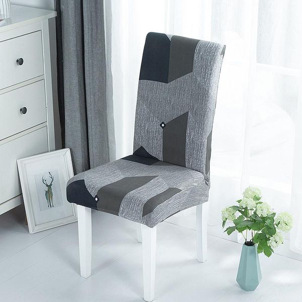 

chair covers geometric cover stretch elastic slipcovers seat for dining room kitchen wedding banquet el cushion