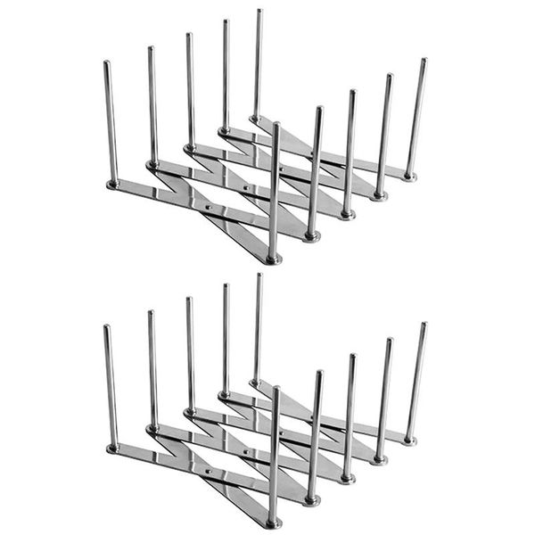 

kitchen storage & organization 2 pack extendable pot lid holders multipurpose steamer rack pans glasses holder flexible plate organizer bake
