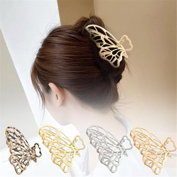 

hair clips jaw clip strong hold vintage metal butterfly barrette accessories styling tools