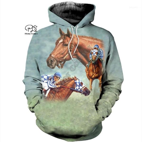 

men's hoodies & sweatshirts plstar cosmos animal horse funny long sleeves tracksuit fashion 3dprint zipper/hoodies/sweatshirts/jacket, Black