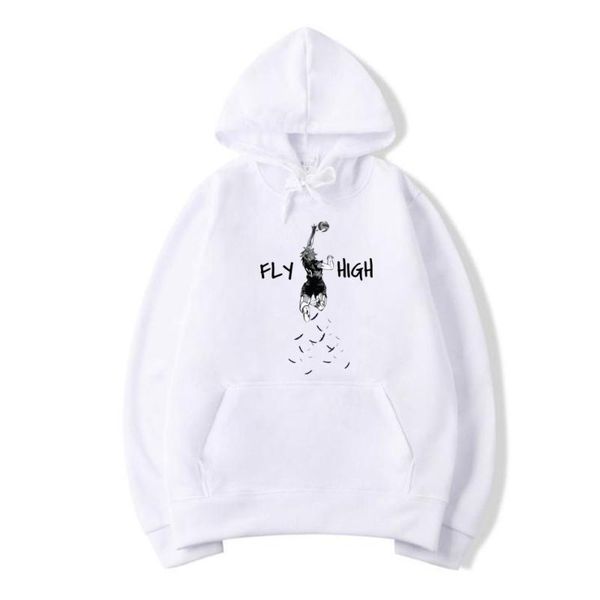 

men's hoodies & sweatshirts haikyuu anime hoodie karasuno japanese manga harajuku hooded graphic streetwear pullovers, Black