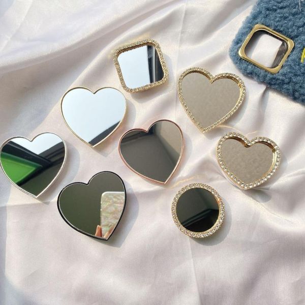 

cell phone mounts & holders make-up mirror and grip folding mobile holder