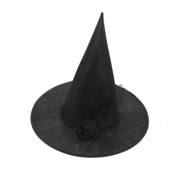 

party hats 1pc gauze rose design witch hat costume carnival prop supplies