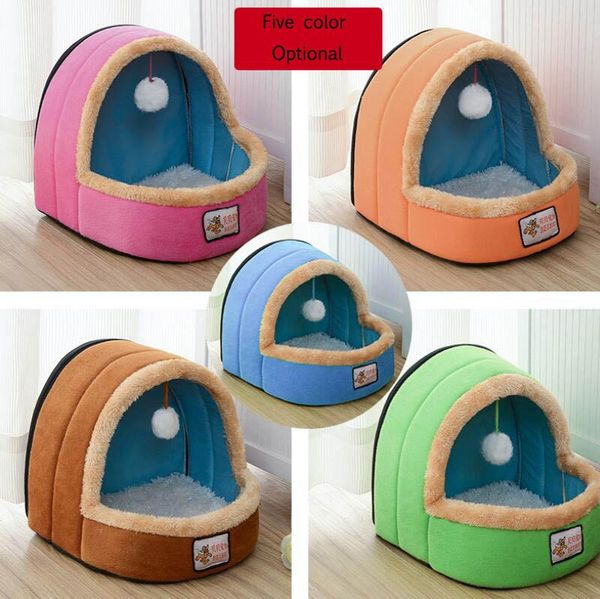 

kennels & pens winter yurt shape cattery dog bed pet all season tent cat kennel indoor portable travel pets house puppy mat