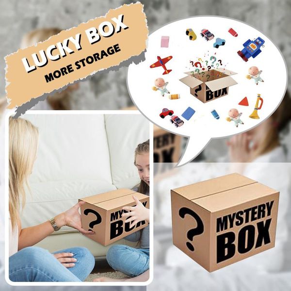 

storage bags lucky box toy blind boxes mysterious big surprise gift halloween christmas party present extra hard reinforced carton 2021
