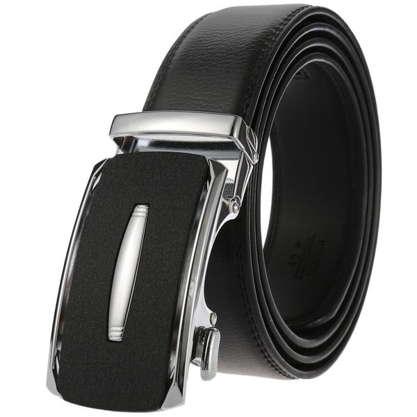 

belts belt men's two-layer leather belts business automatic bule c22320-1, Black;brown