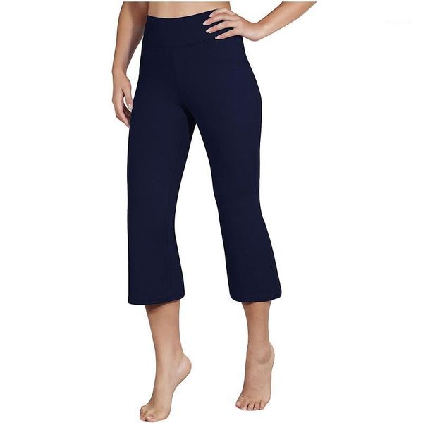 

women's leggings pure color pocket pants high waist bandage casual sports sport women womens track cuff sweatpants n50, Black