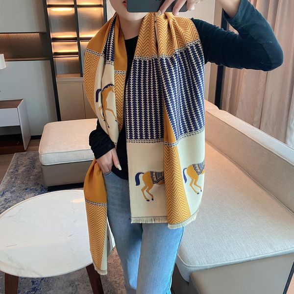 

fashion boutique lady's scarf, autumn and winter outdoor thickened imitation cashmere jacquard warm scarf fast delivery 180*6cm, Blue;gray