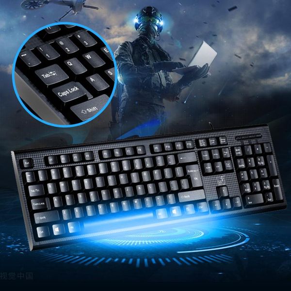 

single keyboard usb notebook gaming square mouth business office home ps/2 round hole wired deskcomputer keyboards