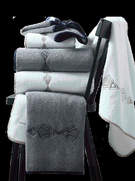 

towel cotton towels set bathroom 70x140cm embroided kawaii bamboo absorbent blanket thick bath fabric recznik gift box ee50yj