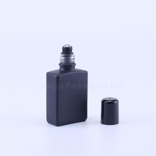 

storage bottles & jars 30ml mablack roll on perfume bottle, 30cc amber essential oil rollon small glass roller container 100pcs