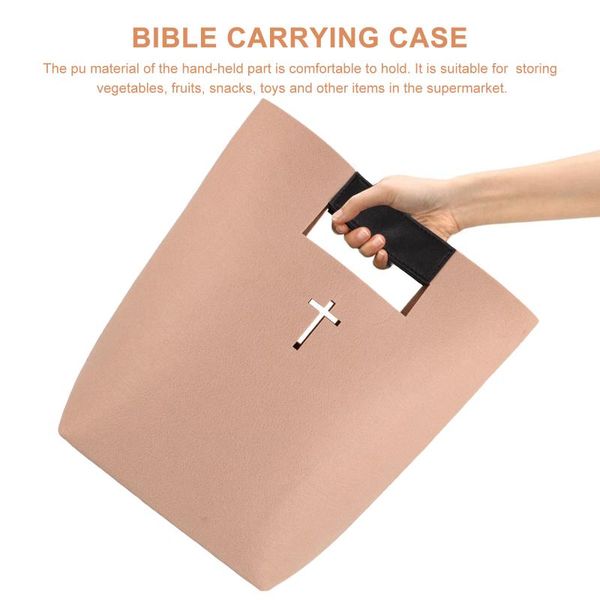

1pc bible carrying case felt handbag cover tote shopping bag storage bags