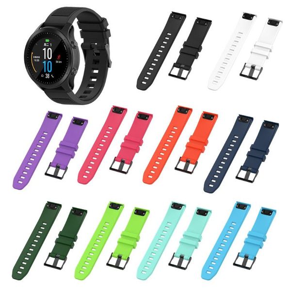 

watch bands band strap for garmin forerunner 945 sports multiple color soft silicone replacement smart wearable accessories, Black;brown
