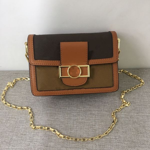 

2021 mini fashion genuine leather women shoulder bag letter handbags change wallets classic womens crossbody evening bags with box 16.5cm lu