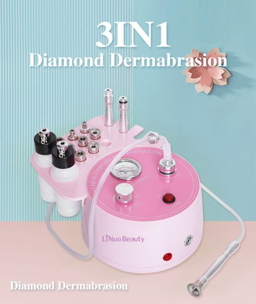 Diamond Microdermoabrasione spray sottovuoto viso pulito rimozione dei punti neri Ringiovanimento della pelle attrezzatura per la bellezza Pulizia del viso Esfolianti peeling per acqua termale