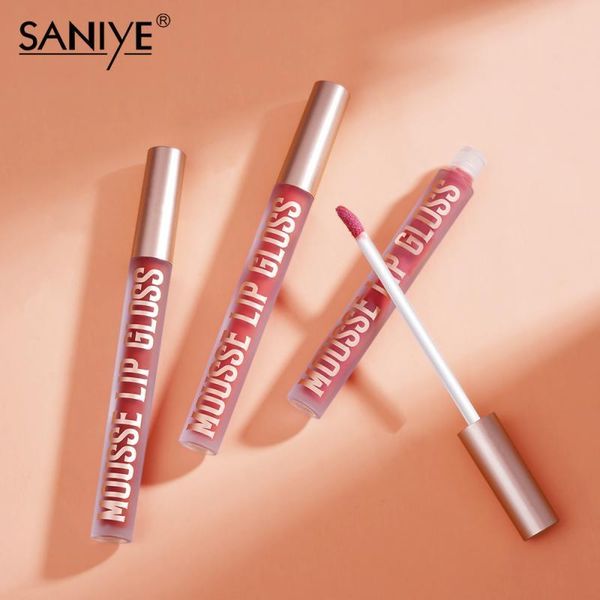

lip gloss slender tube velvet matte lipstick waterproof non-marking long lasting glaze non-stick tslm1