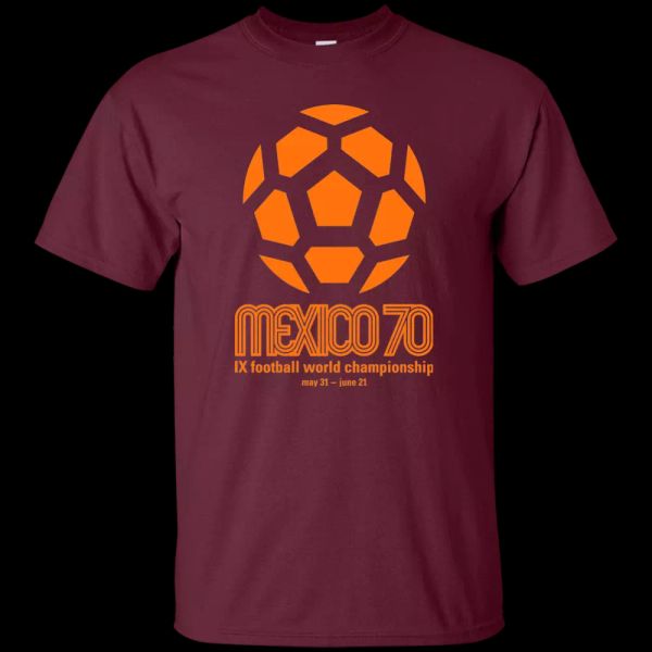 

World Cup Mexico, Soccer, Football, 1970, T-Shirt, White;black