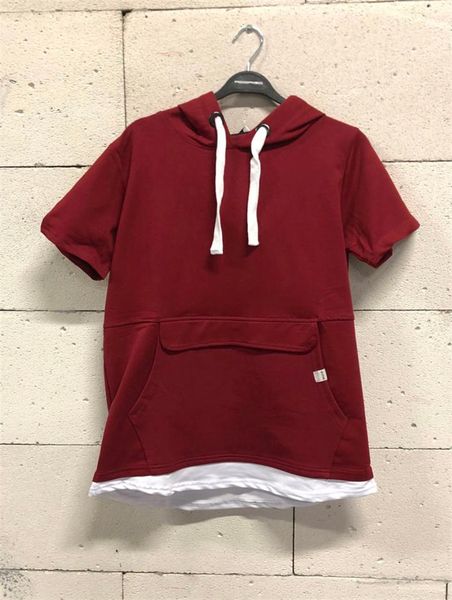 

men's t-shirts mens burgundy hooded t-shirt, White;black