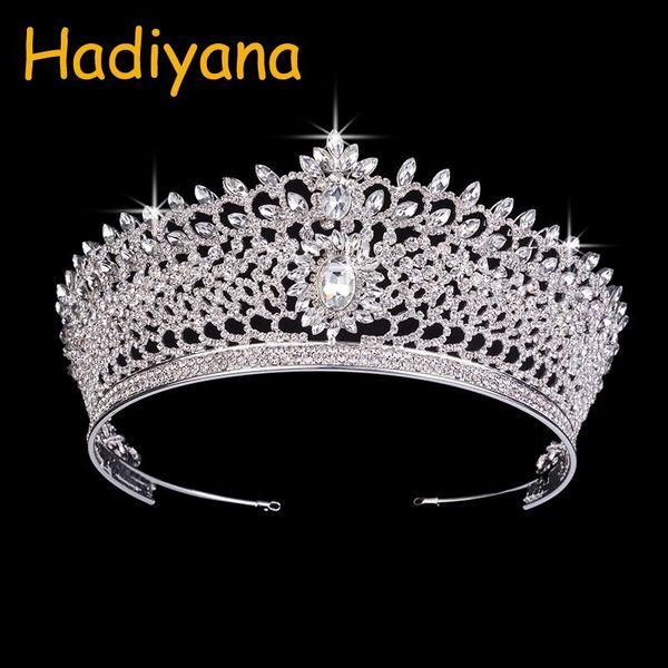 

hair clips & barrettes hadiyana fashion luxury rhinestone bridal tiaras dazzling sun goddess princess crown accessories headband bc3753 coro, Golden;silver