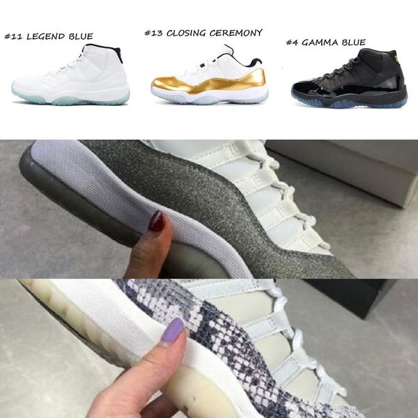 

eakers 11 11s mens basketball shoes jumpman 25th anniversary low bred 45 cap and gown 72-10 white metallic silver running 25