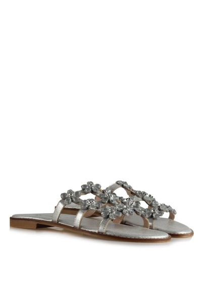 

number women sandals lame silver color cubic zirconia slippers, Black