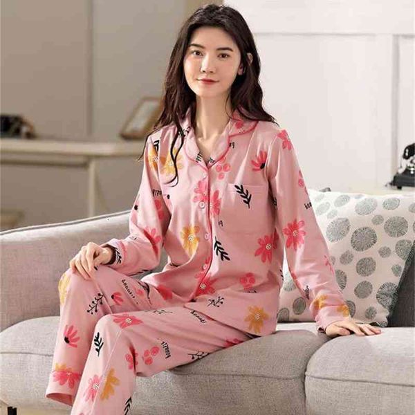 

women's sleepwear big size pyjamas women home wear lounge clothes long sleeve pajamas sets full cotton sleepwear girls homewear housewe, Black;red