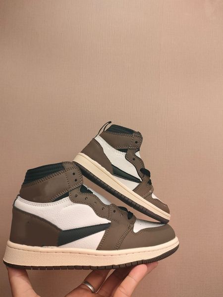

baby candy 1 mid gs j i infant dark mocha kids shoes 1s basketball shoes pine green game royal scotts obsidian chicago bred sneakers discolo, Black