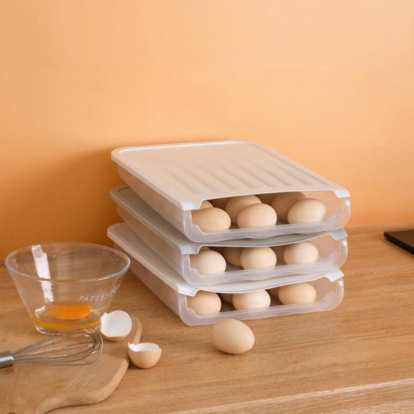 

storage bottles & jars practical egg case home container organizer refrigerator storing eggs boxes space saver kitchen tools