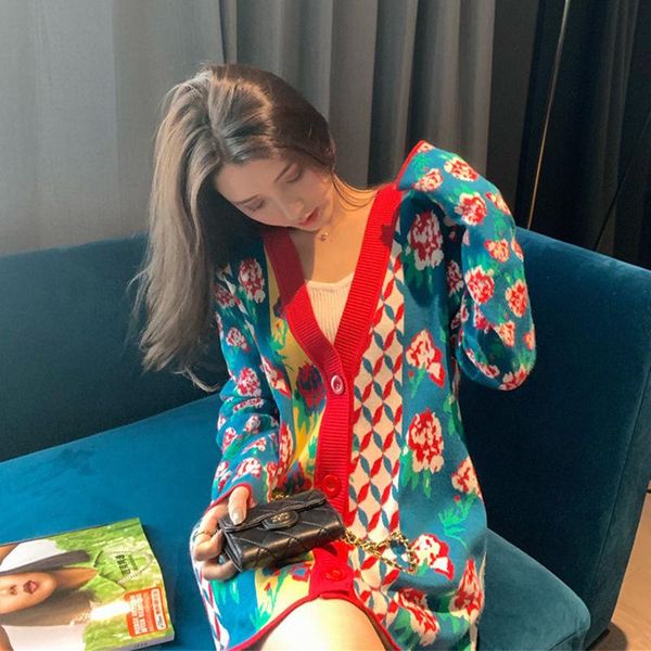 

women's knits & tees outside the cardigan female loose korean version of gentle wind spring and autumn thin knitted sweater coat, White