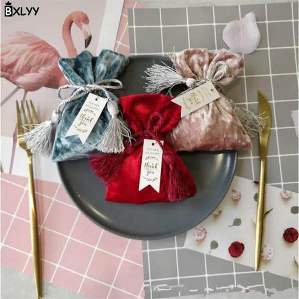 

gift wrap bxlyy european-style velvet creative bag candy wedding decoration party supplies 2021 year bag.7z