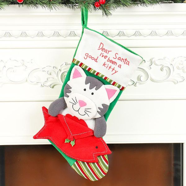 

christmas decorations personalized stocking holder bulk santa sack fireplace decoration boze narodzenie party ag50wz