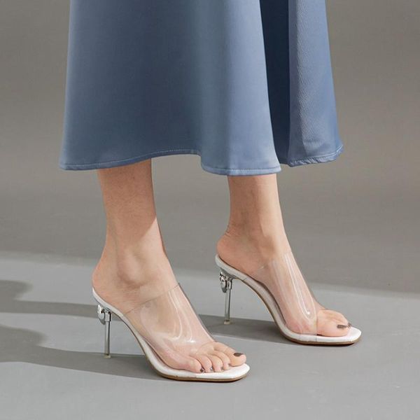 

fashion crystal slippers women high heels rhinestone bling open toe causal slip on party shoes sweet sandals size 30-48 98812, Black