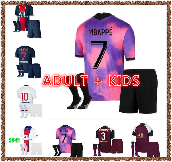 

2021 sarabia soccer jersey kids kit socks verratti mbappe marquinhos di maria icardi football shirt maillot de, Black;yellow