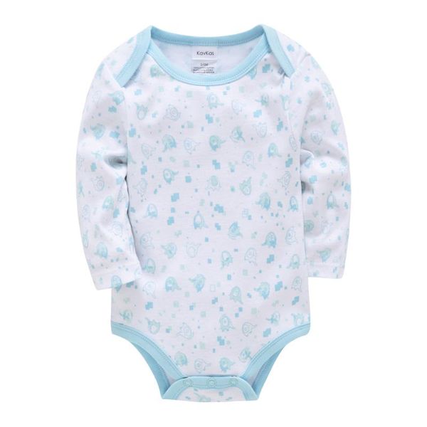 

born clothing sets toy elephant print rompers playsuits baby girl boys bodysuit full sleeve pijama pyjama jumpsuits, Blue