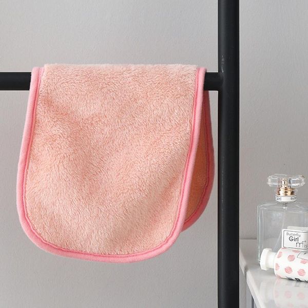 

towel 5pcs small reusable soft makeup face cleaning cloth make up remover wipes random color