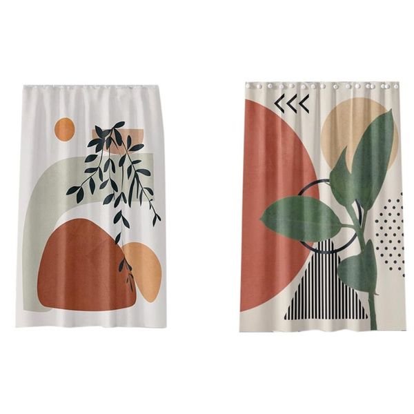 

shower curtains modern abstract fabric curtain - aesthetic boho cute bathroom