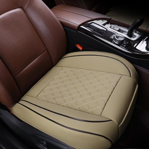 

leather car seat cover protector with pocket waterproof auto cushion mat breathable front pad universal size covers